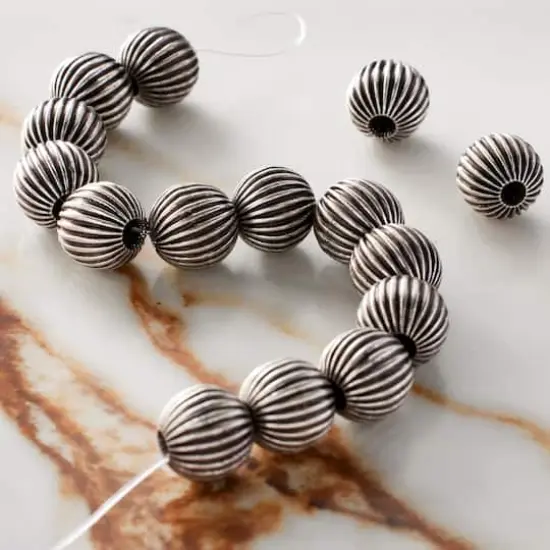 Antique Silver Round Beads, 10mm by Bead Landing&reg; {3}