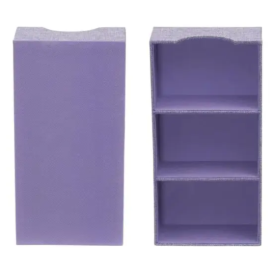 Household Essentials 3-Compartment Drawer Organizers, 2ct. Purple {9}