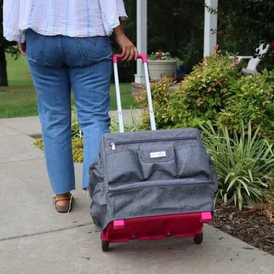 Everything Mary Heather Gray Cover Compatible with Rolling Crate {3}