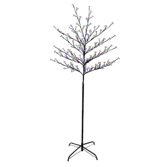 6ft. Multicolor LED Cherry Blossom Flower Artificial Tree {1}