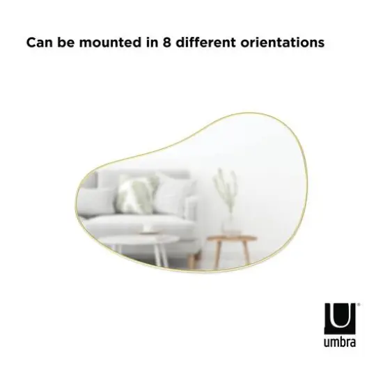 Umbra 36" Brass Hubba Pebble Mirror {4}