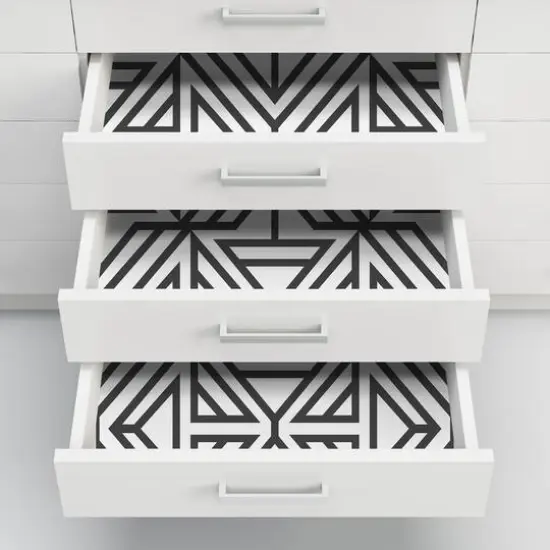 NuWallpaper Black Linear Peel & Stick Wallpaper {6}