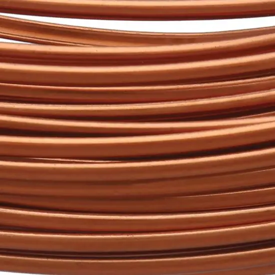 The Beadsmith&reg; Wire Elements&trade; 21 Gauge Tarnish Resistant Half Round Soft Temper Wire, 7yd. Antique Copper {9}