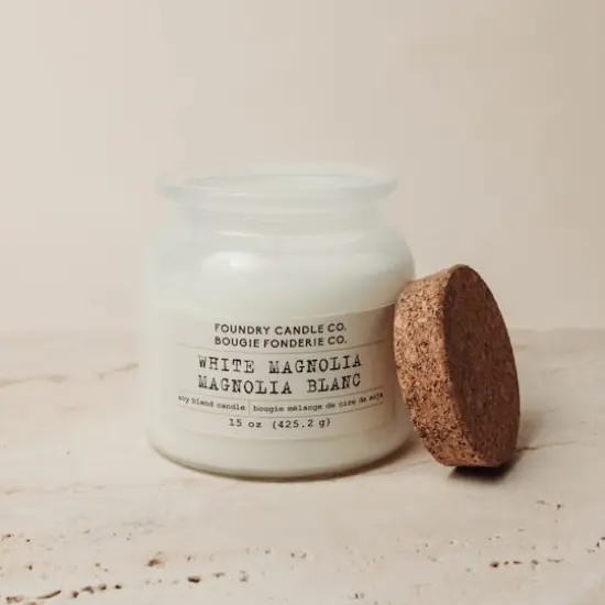 Foundry Candle Co. Soy Blend Scented Jar Candle White Magnolia {4}