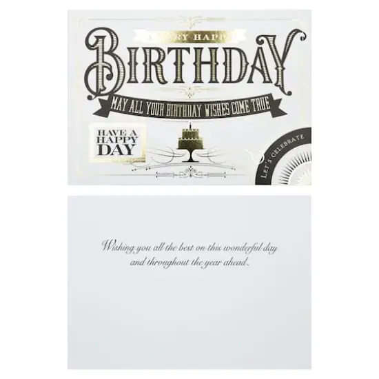 JAM Paper 5.625" x 7.875" Birthday Assortment Card Set, 25ct. {6}