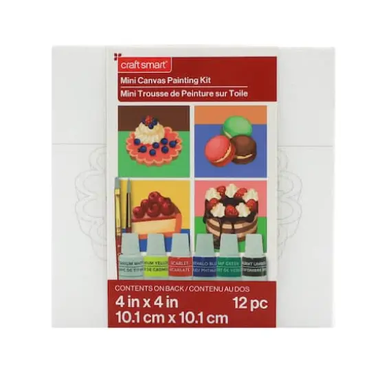 4" x 4" Sweets Canvas Painting Kit by Craft Smart&reg; {6}
