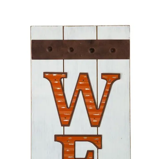 Glitzhome&reg; 42" Fall Wooden Welcome Porch Sign {7}
