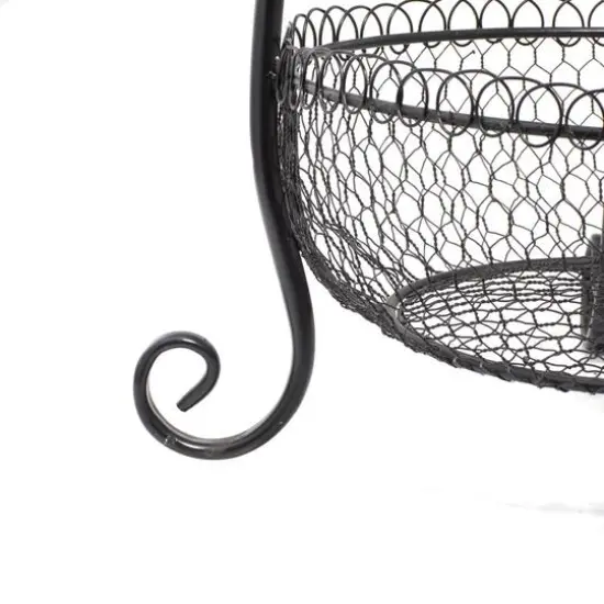 33" Black Iron Farmhouse 3 Tier Tray Stand {6}