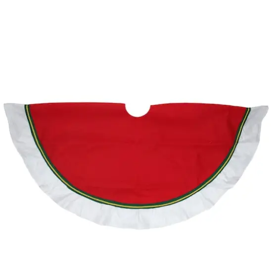 48" Christmas Traditions Cardinal Red Tree Skirt {3}