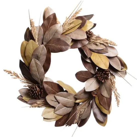 26" Magnolia & Pinecone Wreath by Ashland&reg; {1}