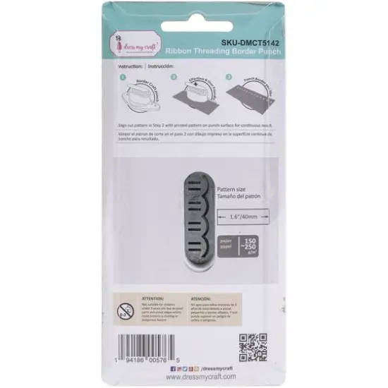 Dress My Craft&reg; Ribbon Threading Border Punch {4}