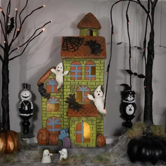 20" LED Ghostly Haunted House Halloween Decoration {3}