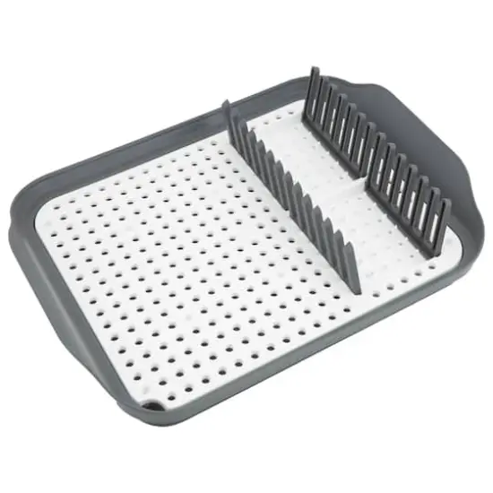 Kitchen Details 2-Tone Self Draining Dish Rack {1}
