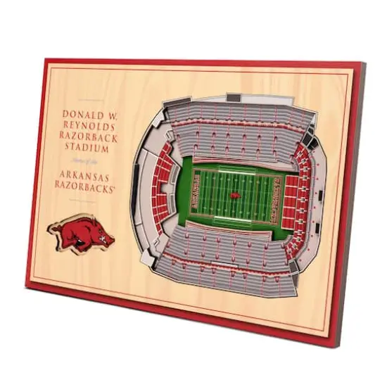 NCAA 3D StadiumViews Desktop Display Arkansas Razorbacks {1}