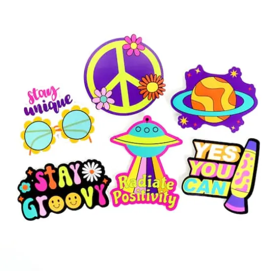 Groovy Dino Vinyl Die Cut Stickers by Recollections&trade; {6}