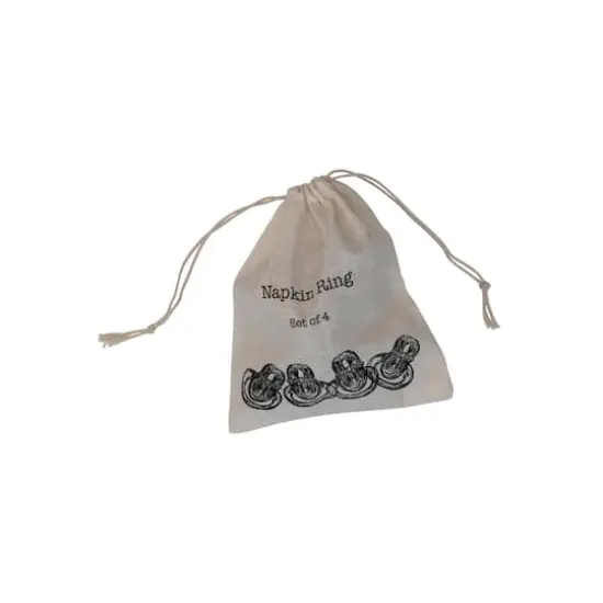 Hello Honey&reg; Boho Woven Bamboo Napkin Ring Set {5}