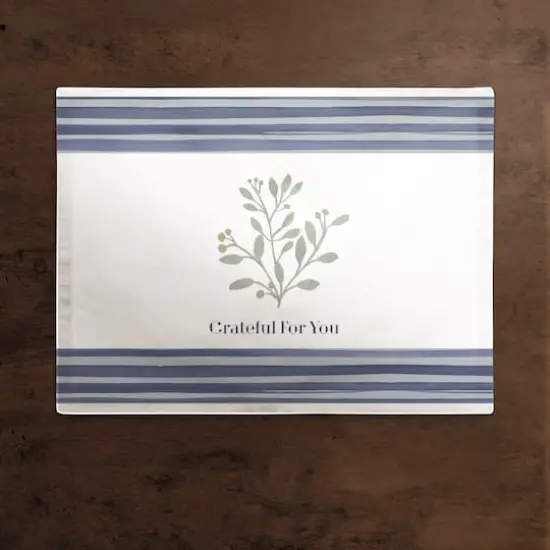 Grateful for You 14" x 18" Cotton Twill Placemat {3}