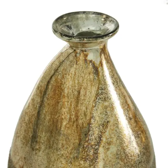 Gold Glass Rustic Vase Set {4}