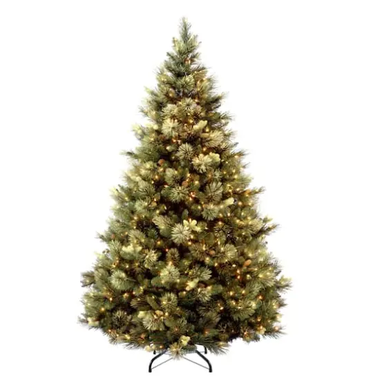 6.5ft. Pre-Lit Carolina Pine Artificial Christmas Tree, Clear Lights {1}