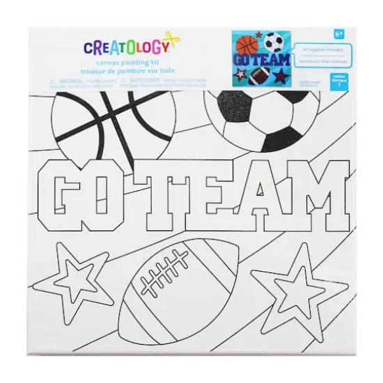 Go Team Canvas Painting Kit by Creatology&trade; {5}