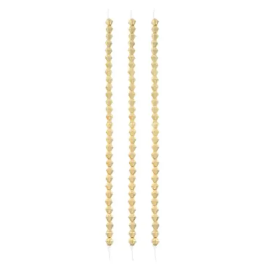Gold Metal Faceted Bicone Beads, 4mm by Bead Landing&trade; {4}