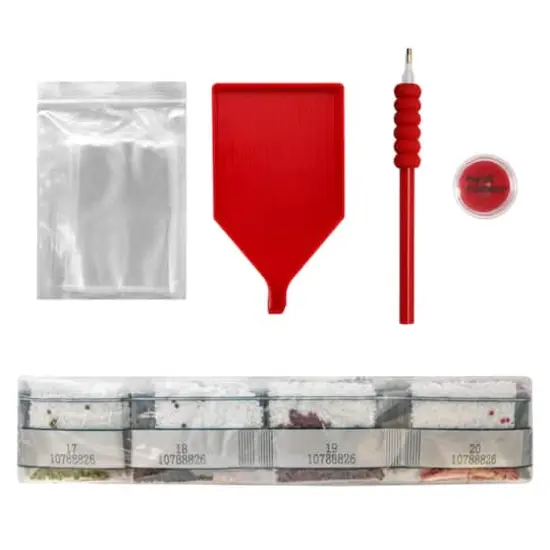 16" x 20" Pink Castle Diamond Art Kit by Make Market&reg; {4}