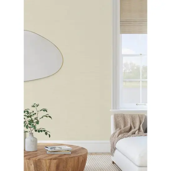 RoomMates Mr. Kate Stella Grasscloth Peel & Stick Wallpaper Cream {7}