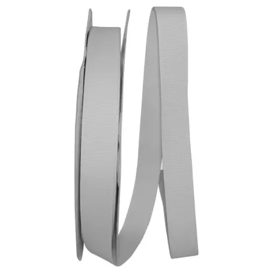 JAM Paper 7/8" x 100yd. Grosgrain Ribbon Gray {1}