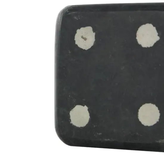 Green Marble Dice Decorative Bookends with White Accents {5}