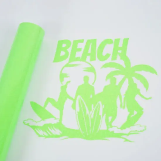 Glittery Heat Transfer Vinyl by Make Market&reg; Bright Green {4}