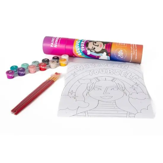 Kids Crafts Believe in Yourself Paint By Number Canvas Kit {6}