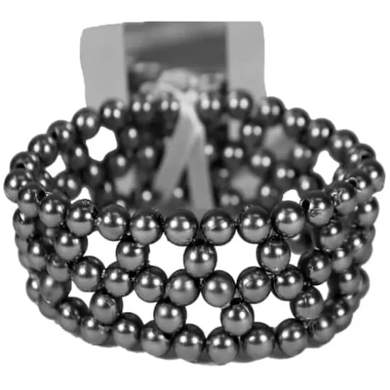 JAM Paper Beaded Bracelet, 2ct. Silver {1}