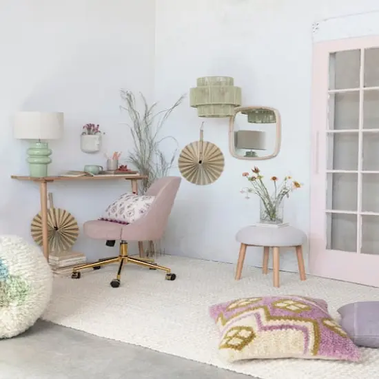 Hello Honey® 20.5" Stoneware Table Lamp with Linen Shade and Inline Switch {5}