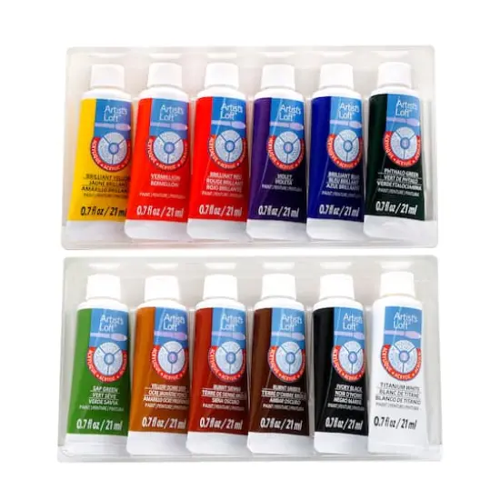 12 Color Basics Acrylic Paint Set by Artist's Loft&trade; {3}
