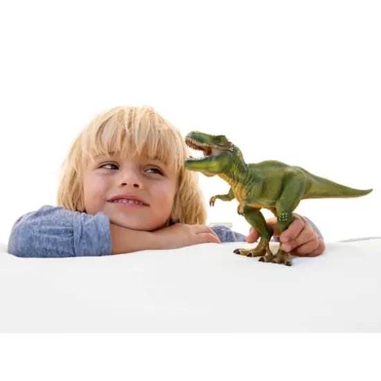 schleich&reg; Dinosaurs 11" Green Tyrannosaurus Rex Action Figure {3}