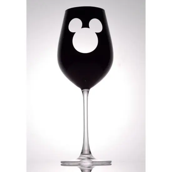 JoyJolt&reg; Disney&reg; 23oz. Luxury Mickey Mouse Crystal Stemmed Red Wine Glass, 2ct. {3}