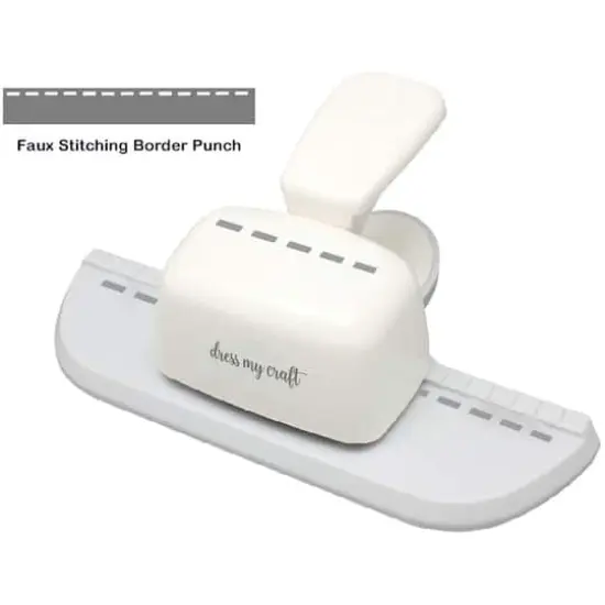 Dress My Craft&reg; Faux Stitching Border Punch {3}