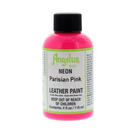 Angelus&reg; Neon Leather Paint, 4oz. Parisian Pink {1}