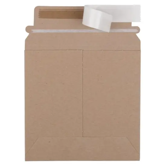 JAM Paper 6" x 6" Brown Kraft Flat Photo Mailer Peel & Seal Closure Envelopes, 6ct. {3}