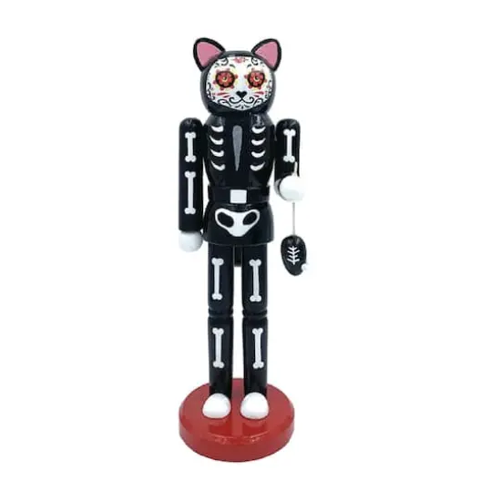 Santa's Workshop 14" Day of the Dead Cat Nutcracker {1}