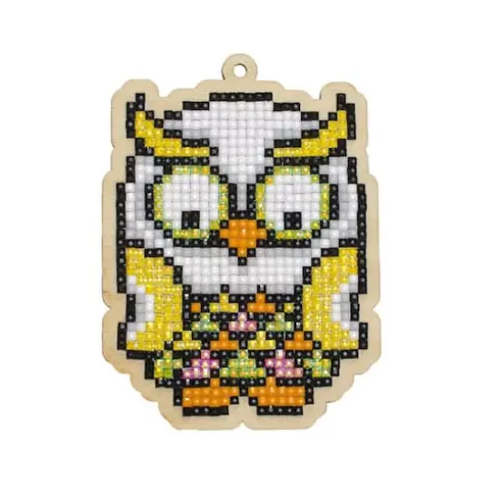 Wizardi Diamond Painting Ornament Kit Tropical Owl {1}