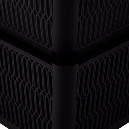 Simplify Slide 2 Stack It Shallow Tote Baskets, 2ct. Black {14}