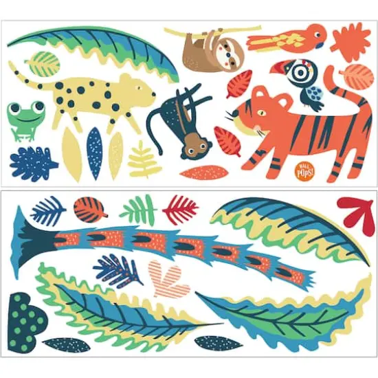 WallPops Tropical Rainforest Friends Wall Art Kit {3}