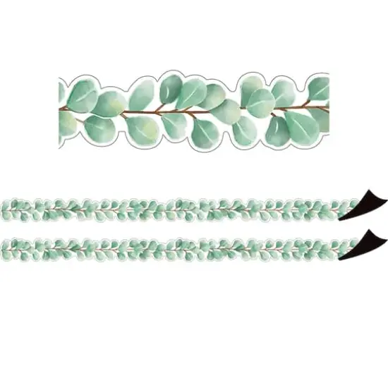 Teacher Created Resources Eucalyptus Die-Cut Magnetic Border, 48ft. {1}