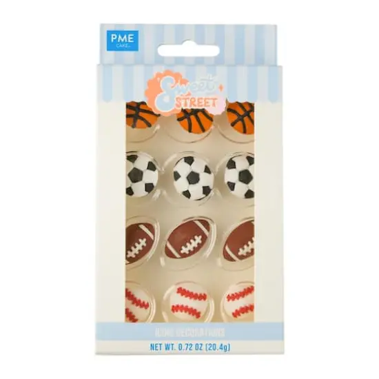 PME Cake Sweet Street&reg; Sports Icing Decorations {1}