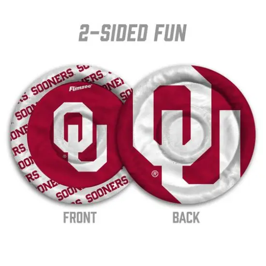 NCAA Flimzee Bean-Bag Flying Disc Oklahoma Sooners {3}