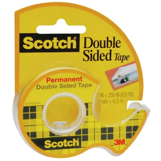 Scotch&reg; 0.5" x 6.9yd. Double Sided Tape In Dispenser Rolls, 6ct. {3}