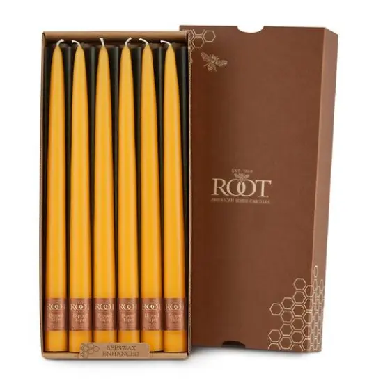 Root Candles 12" Unscented Taper Candles, 12ct. Dark Olive {2}