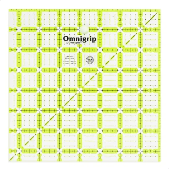 Omnigrip&reg; by Omnigrid&reg; 7.5" x 7.5" Non-Slip Square Quilting Ruler {1}