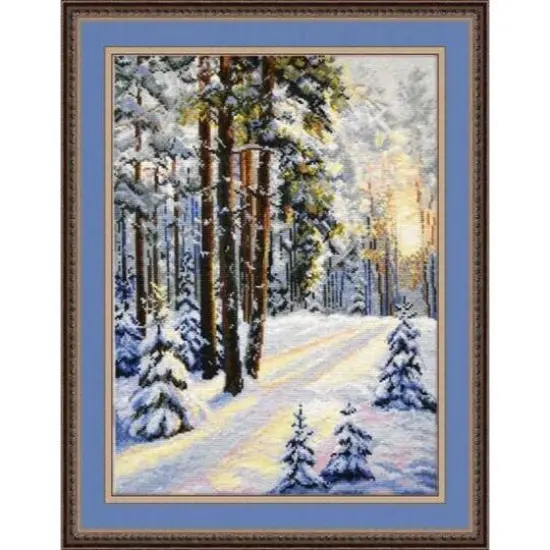 Oven A Winter Road Cross Stitch Kit {1}